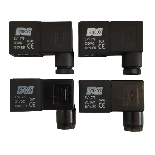AMISCO電磁閥線圈EVI5M13220V15VA5C13DC12V24孔13高40插裝閥線圈